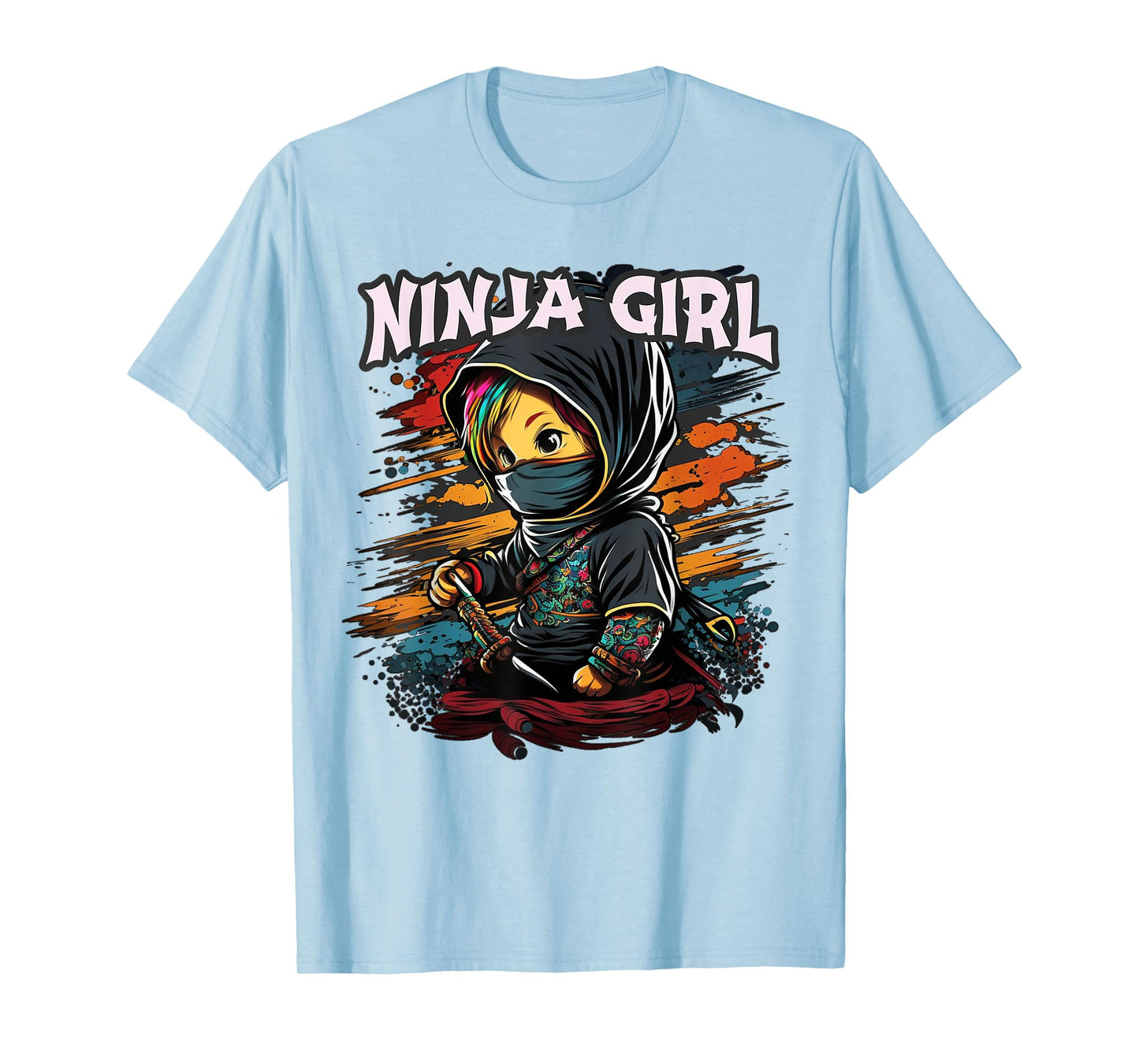 Funny NINJA GIRL Team Covert Crew Princess Birthday In Pink T-Shirt