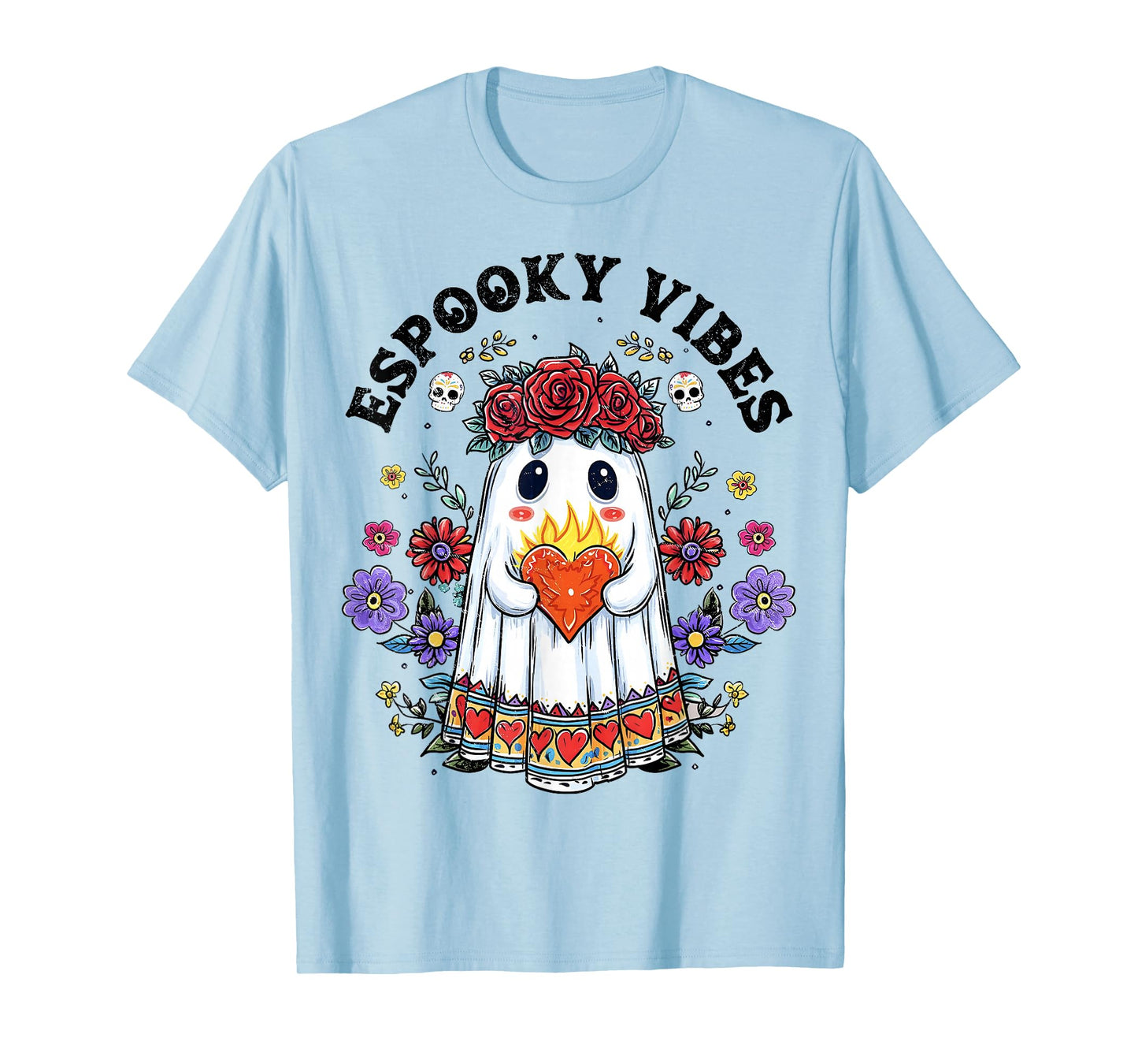Espooky Season Day of The Dead Mexican Halloween Ghost Women T-Shirt