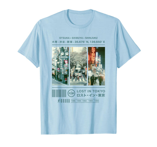 Japanese Retro Vintage 90s 80s Streetwear Art Tokyo Graphic T-Shirt