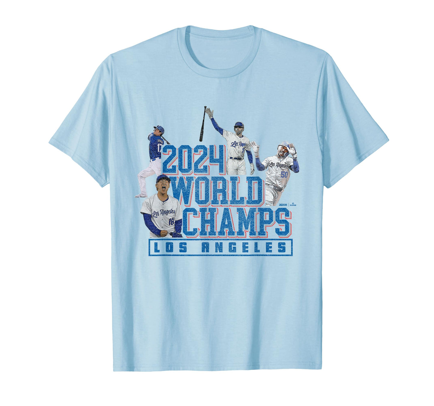 2024 World Champs – LA Team 4 Players – Los Angeles Baseball T-Shirt