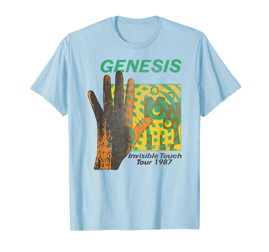 Genesis Invisible Touch Tour Rock Band Music T-Shirt