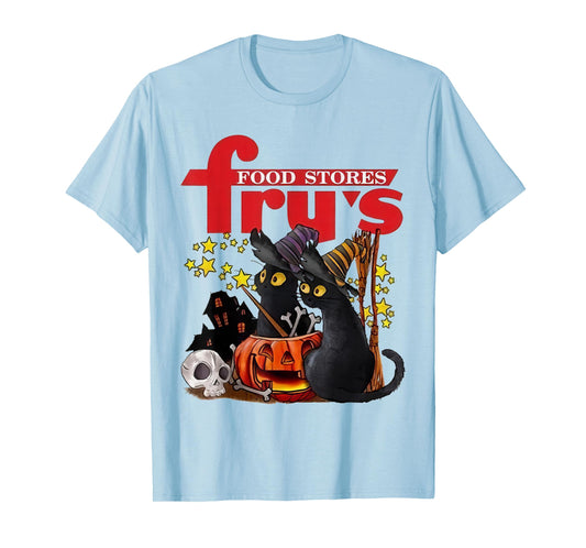 Fry’s Food and Drug X Black Cat Witch Halloween T-Shirt