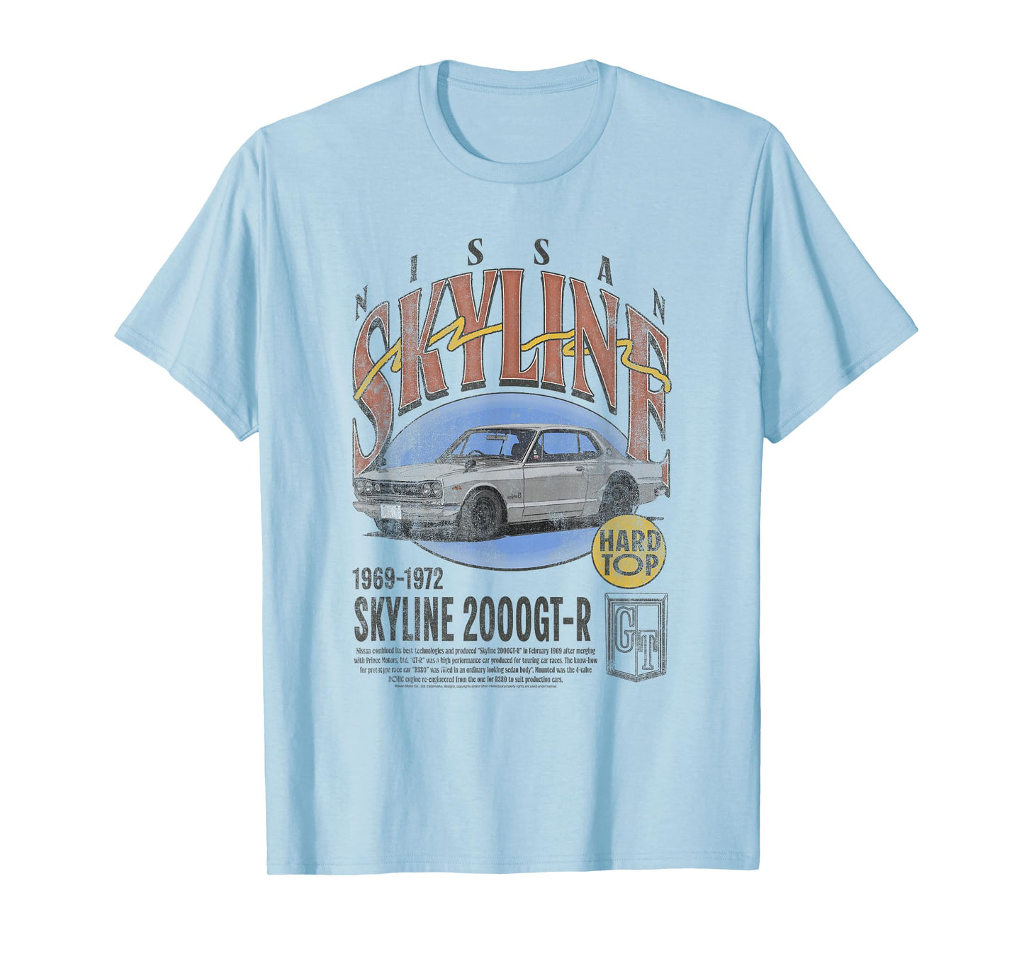 Nissan Vintage Skyline 2000GT-R 1969 Sports Car T-Shirt