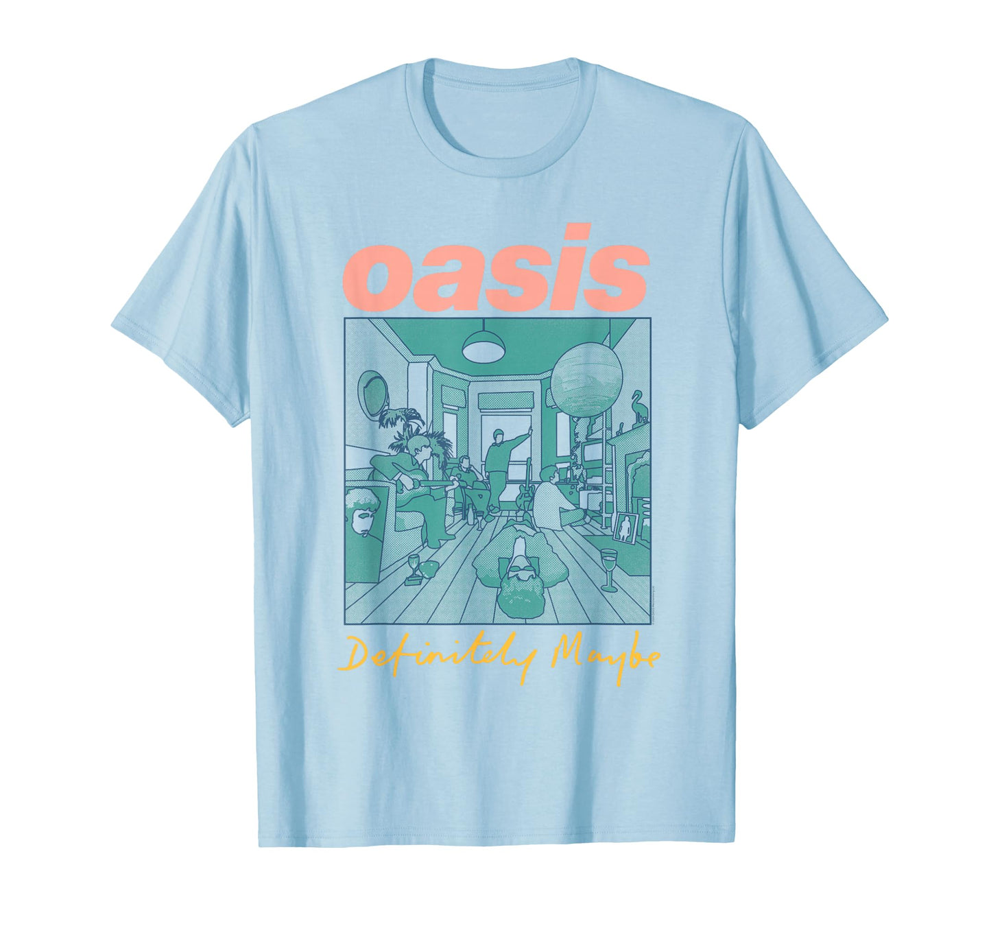 Oasis – Definitely Maybe Pink T-Shirt