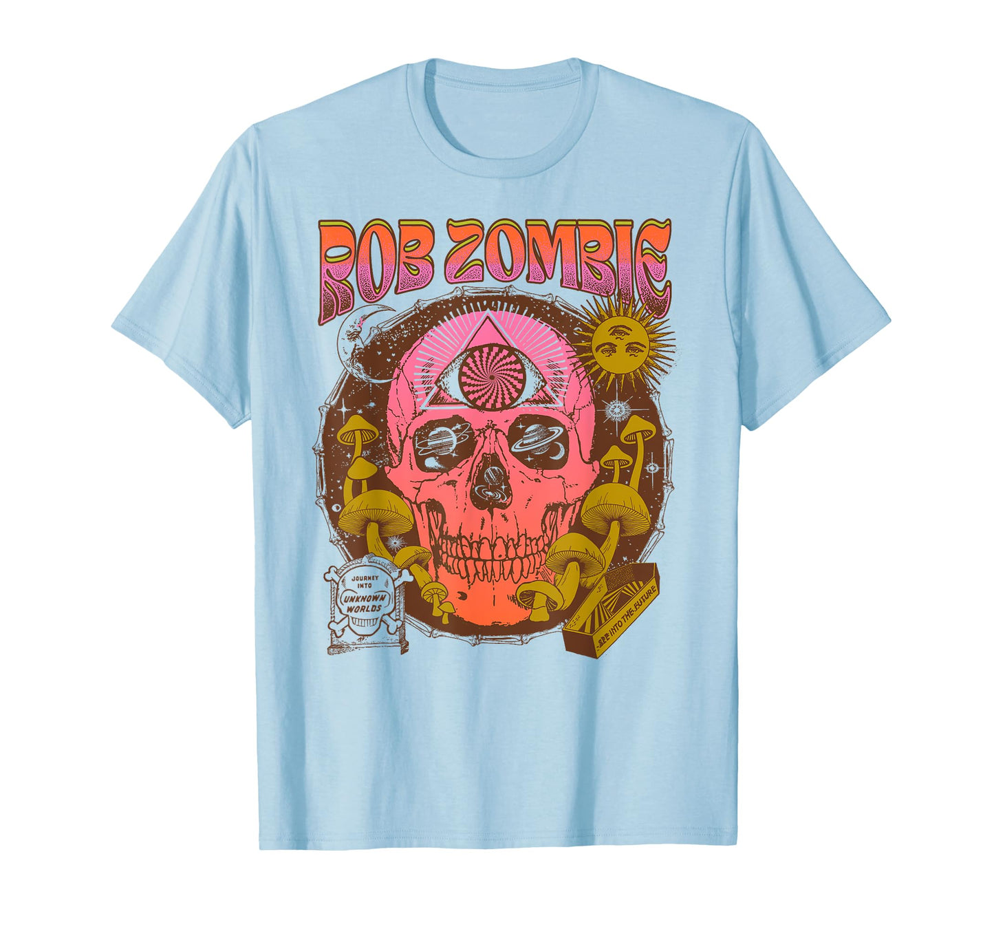 Rob Zombie – LSD Skull On Yellow T-Shirt