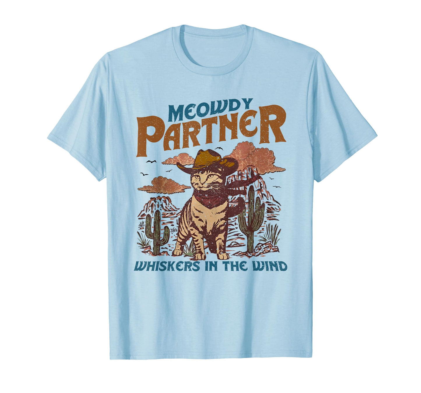Meowdy Partner Cowboy Cat Vintage T-Shirt