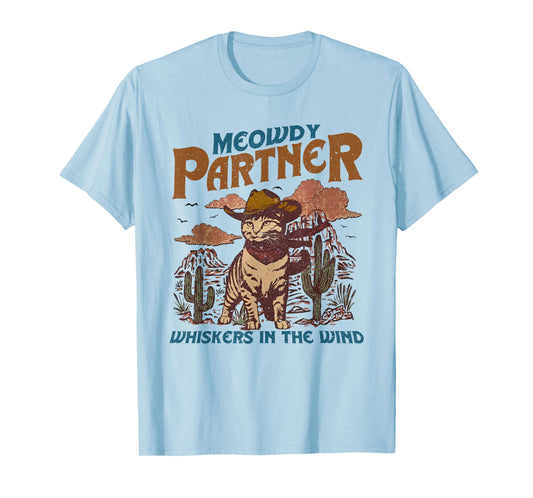 Meowdy Partner Cowboy Cat Vintage T-Shirt