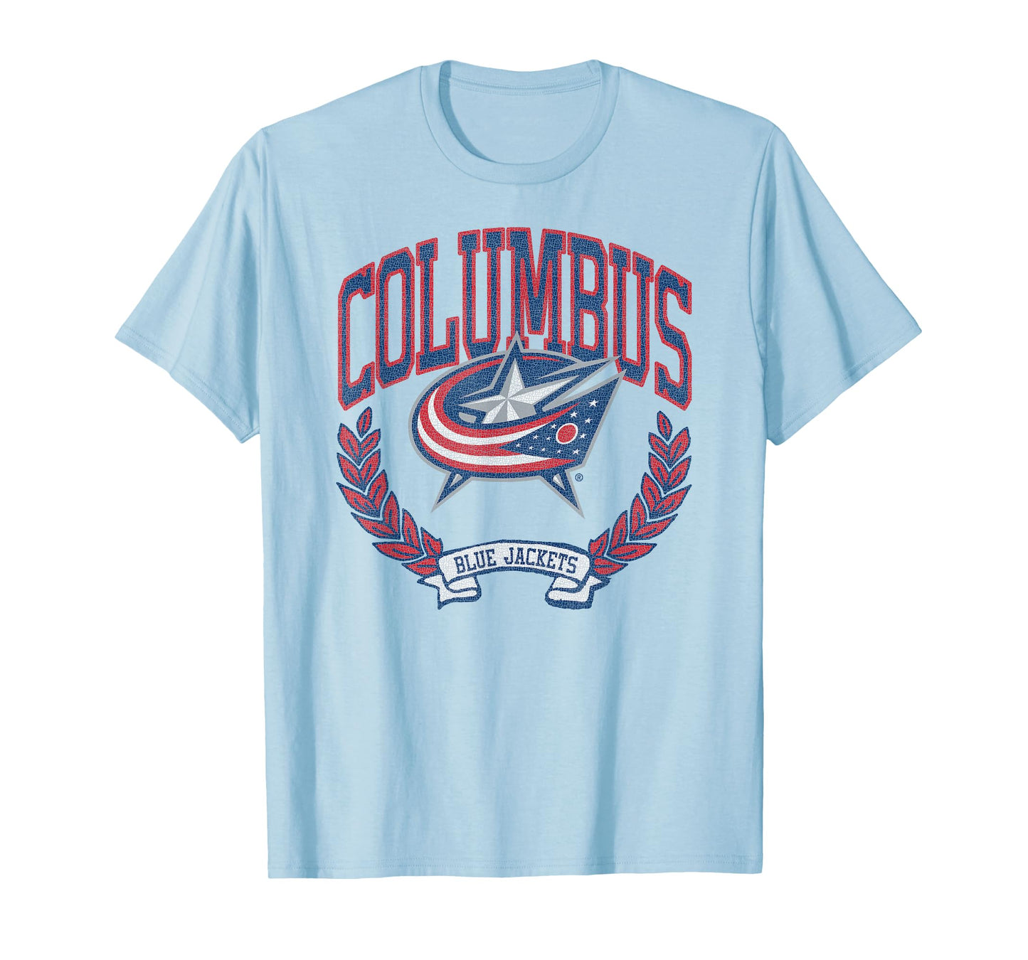 Columbus Blue Jackets Vintage Victory Gray Licensed T-Shirt