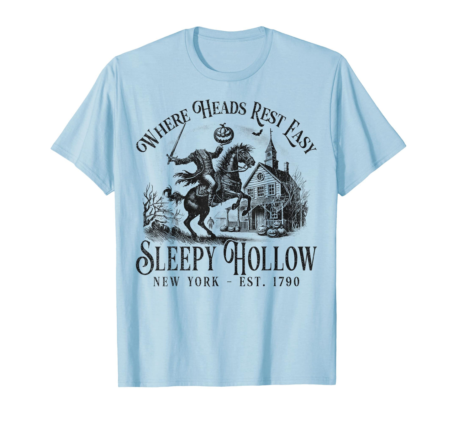 Headless Horseman Sleepy Hollow Jack O Lantern Halloween T-Shirt