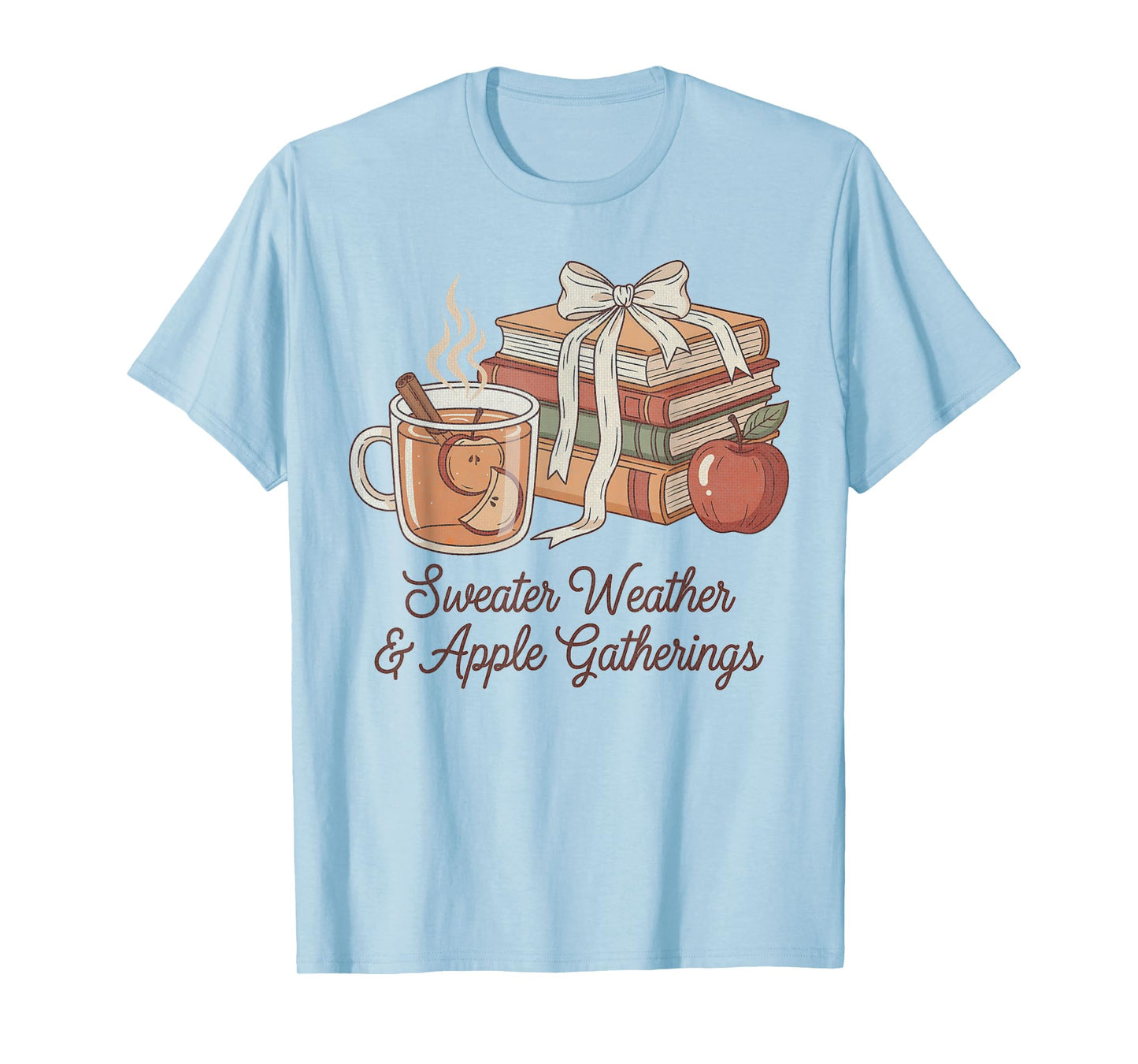 Sweater Weather and Apple Gatherings Vintage Fall Picking T-Shirt