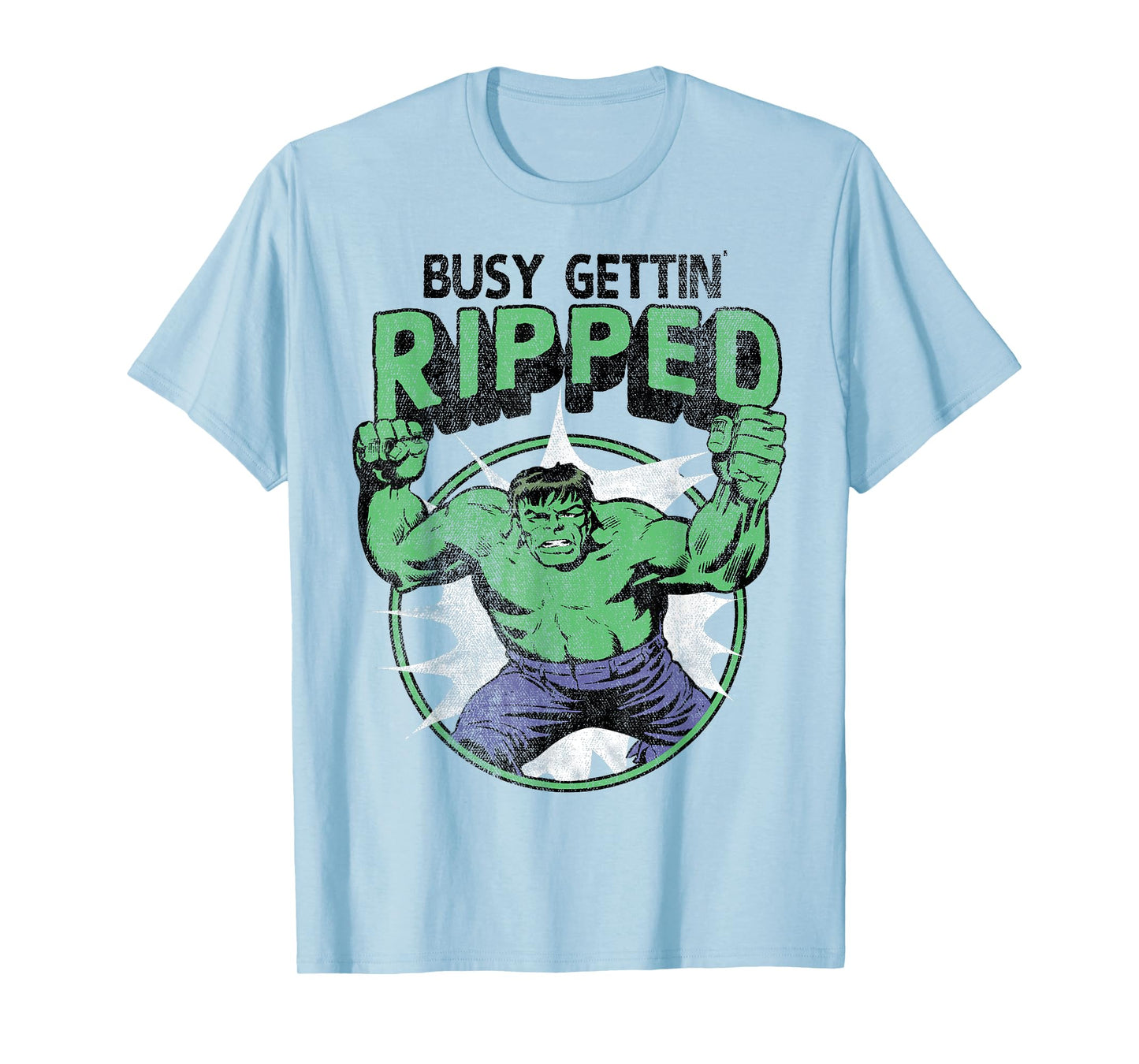 Marvel Hulk Busy Gettin Ripped Workout T-Shirt
