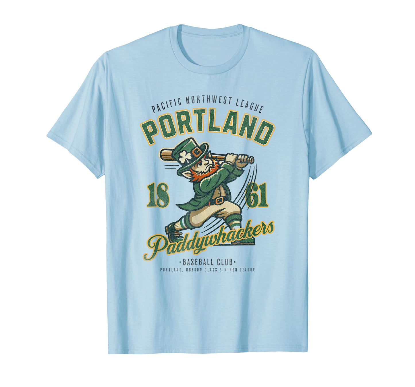 Retro Minor League Baseball Team Portland Paddywhackers T-Shirt