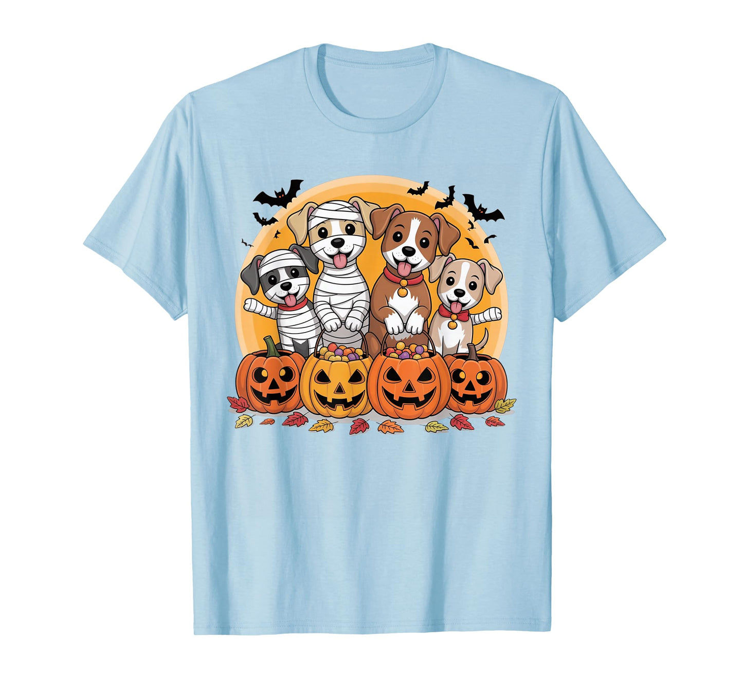 Cute Golden Retriever Dogs Ghost Boo Witch Costume Halloween T-Shirt