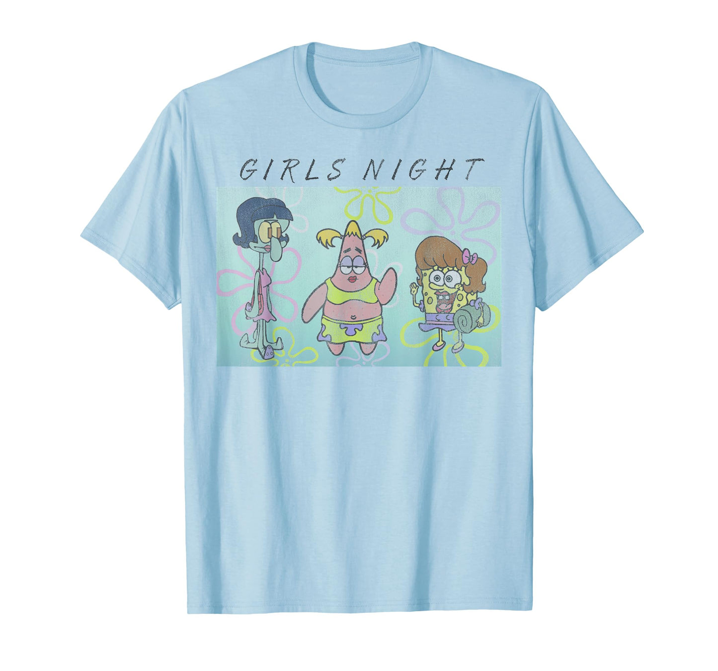 SpongeBob SquarePants Patrick Squidward Girls Night T-Shirt
