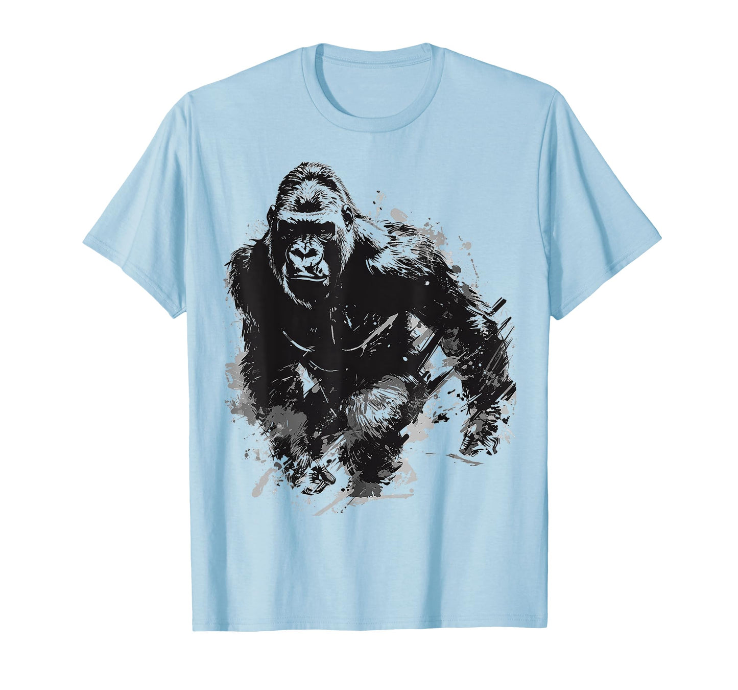 Gorilla Art Abstract Animal Painting Graphic Gorilla T-Shirt