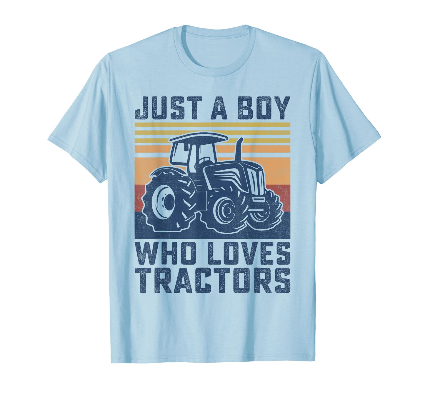 Kids Farm Just A Boy Who Loves Tractors Farmer Toddler Boys T-Shirt