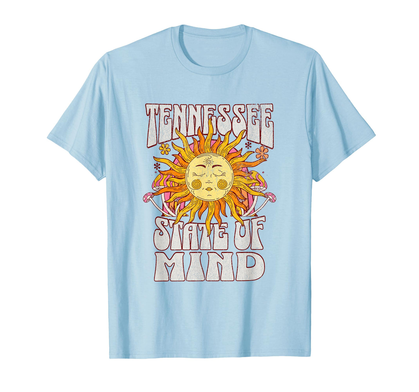 Retro Tennessee State Of Mind | Tennessee Lovers Distressed T-Shirt