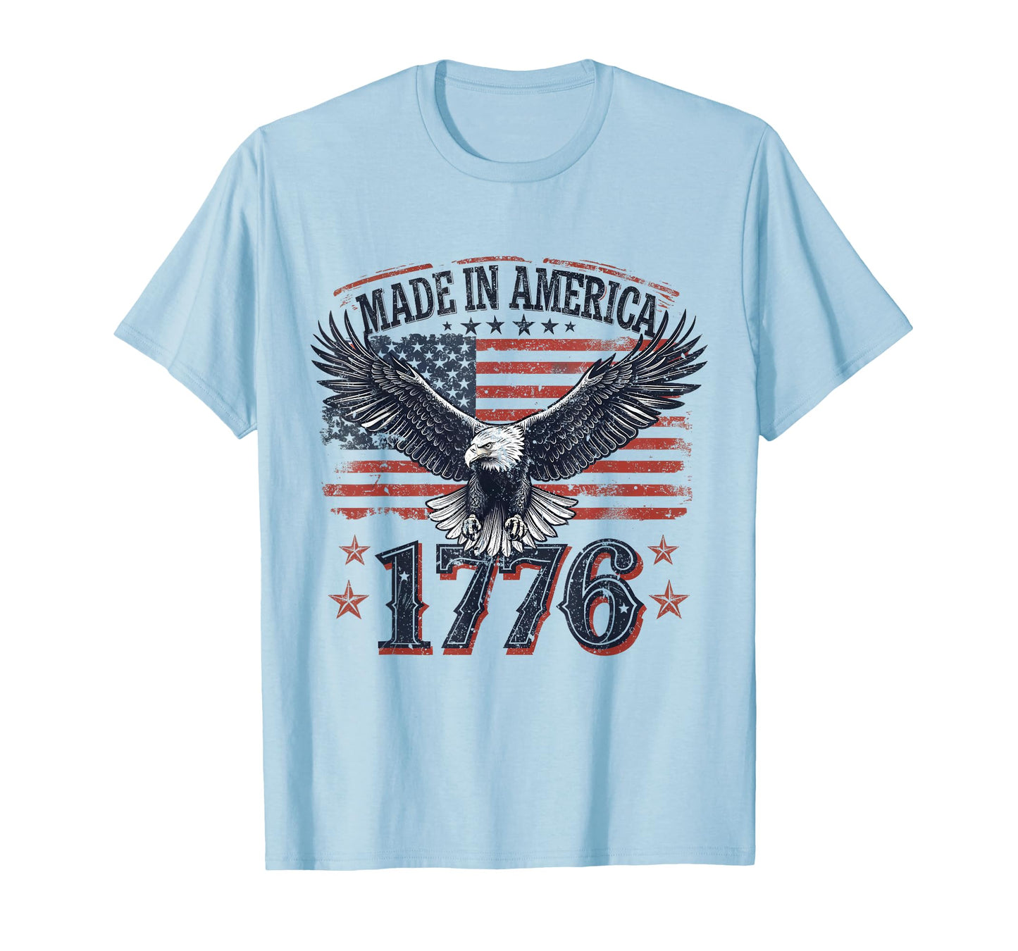 Made in America 1776 Eagle USA Patriotic 4th Of July T-Shirt