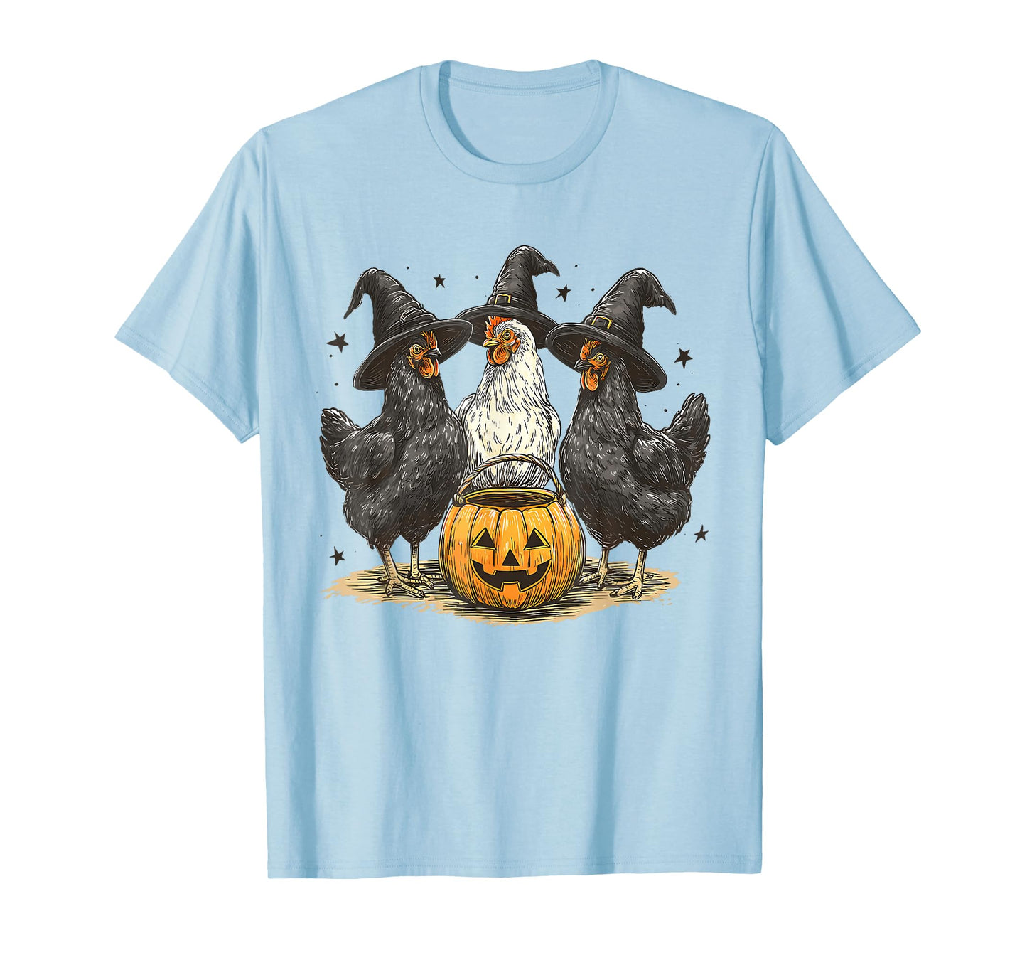 Funny Chick Or Treat Chicken Ghost Witchy Halloween Costume T-Shirt