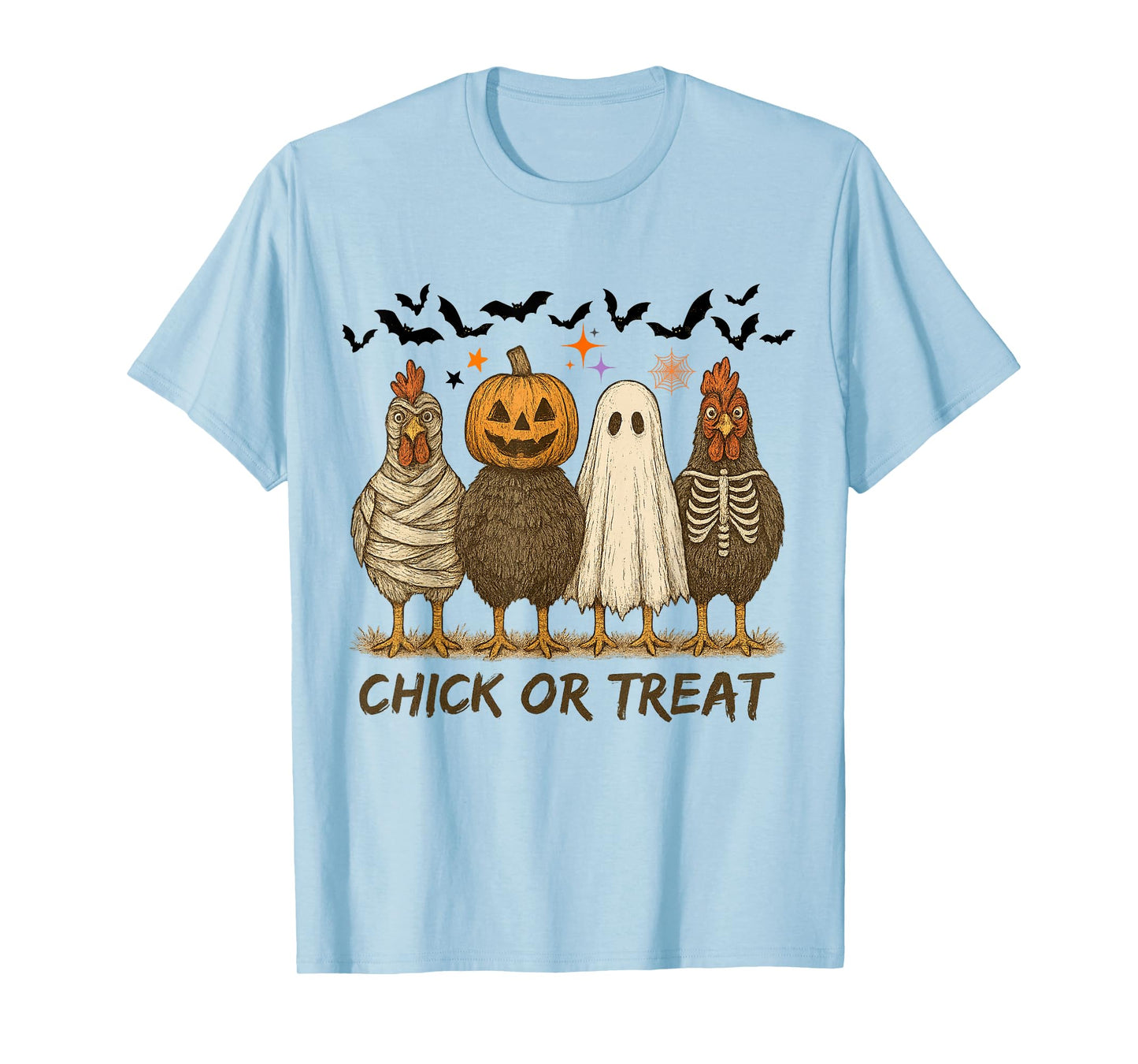 Halloween Chicken Skeleton Chick Or Treat Spooky Season T-Shirt