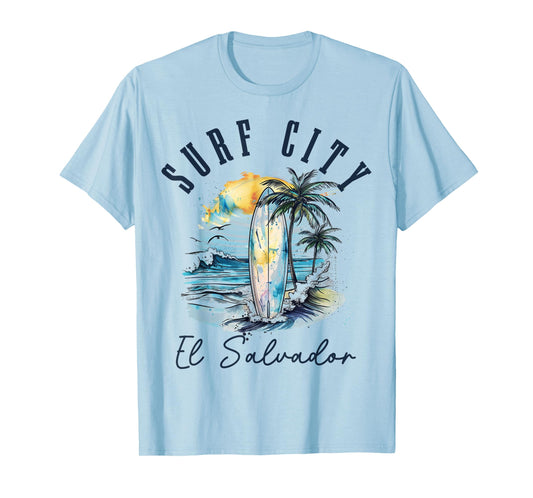 Surf City El Salvador Vintage Beach Surf Surfer T-Shirt