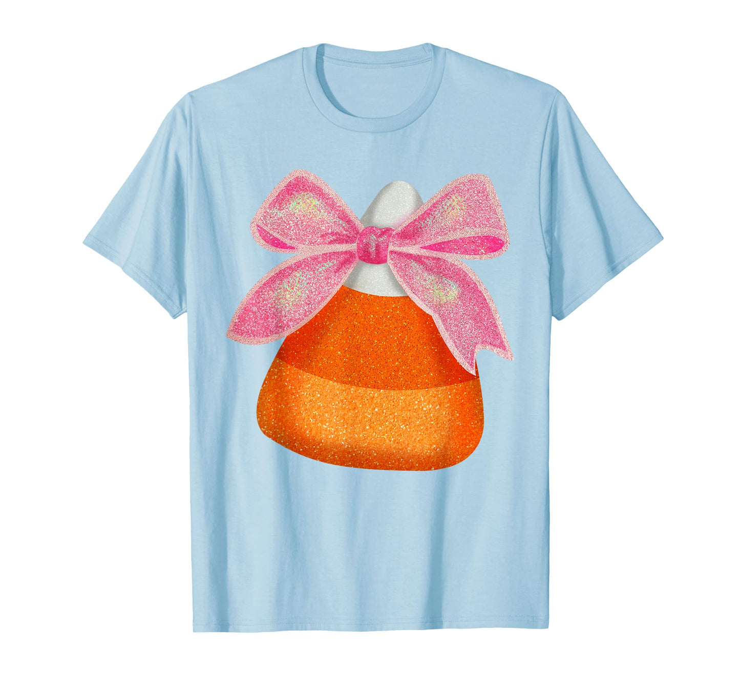 Coquette Bow Candy Corn Women Girls Kids Halloween Costume T-Shirt