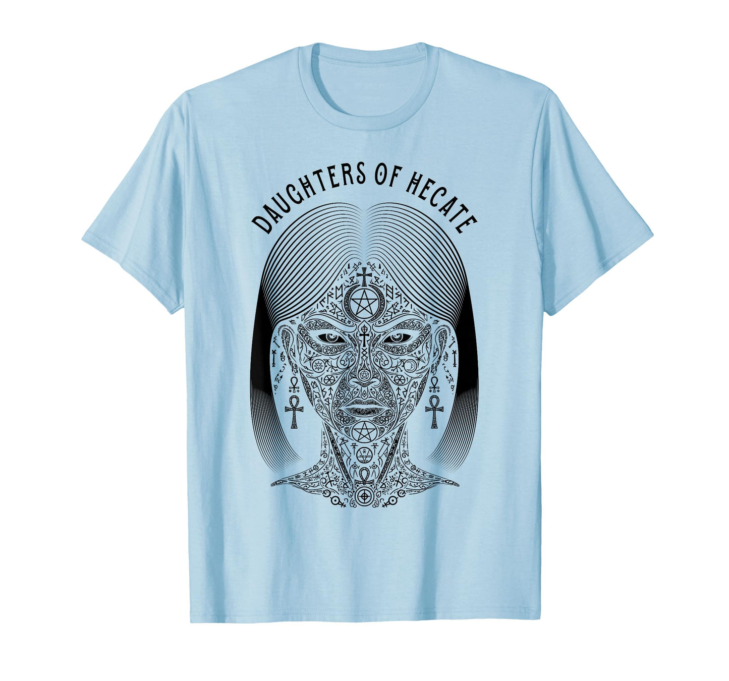 Boho Witch Daughters of Hecate Halloween Occult Symbols T-Shirt