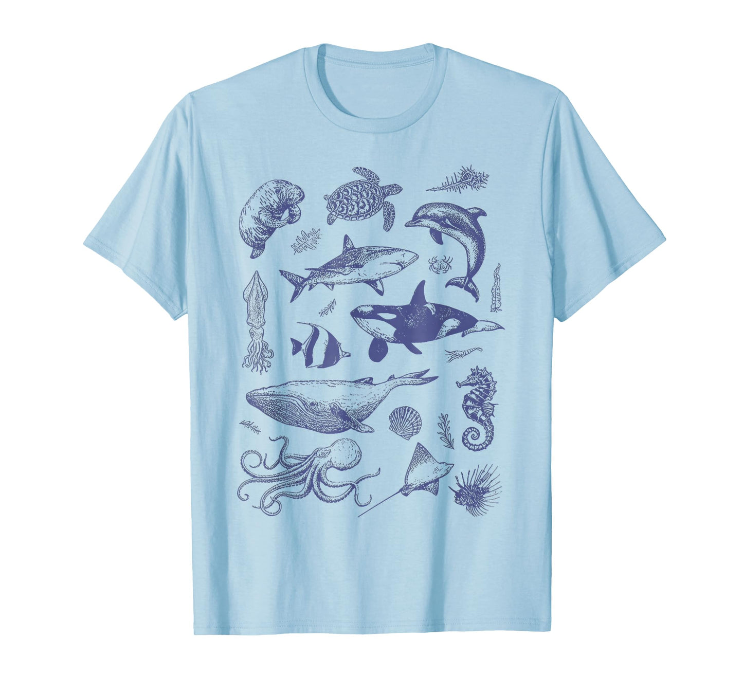 Vintage 90s Tattoo Sea Animal Ocean T-Shirt
