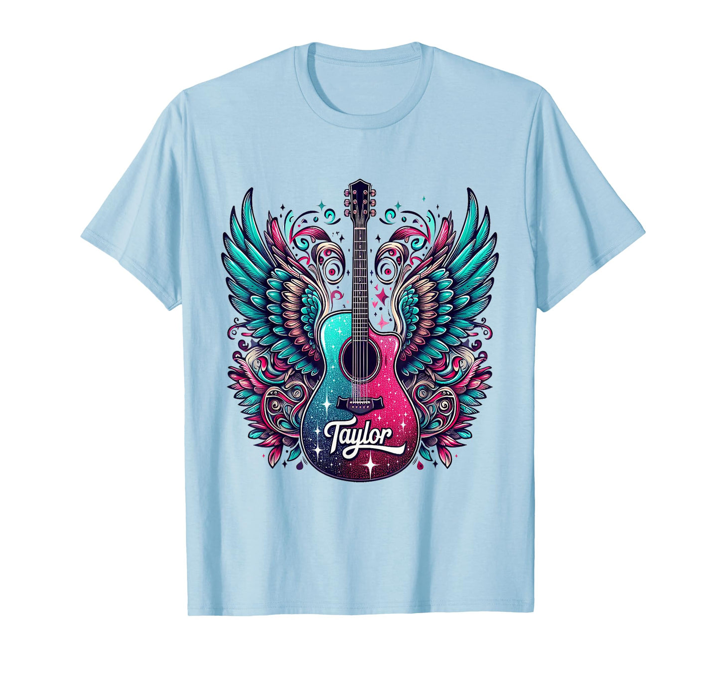 Girl Retro Taylor First Name Personalized Groovy 80's T-Shirt