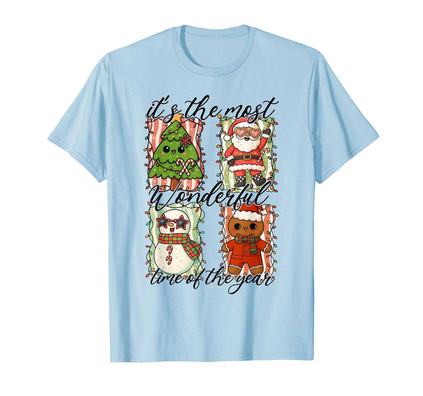 Retro Christmas Merry Christmas It's The Most Wonderful Time T-Shirt