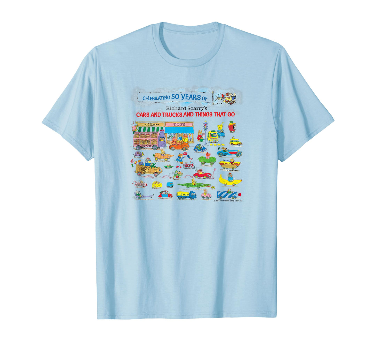 Richard Scarry 50 Year Banner T-Shirt