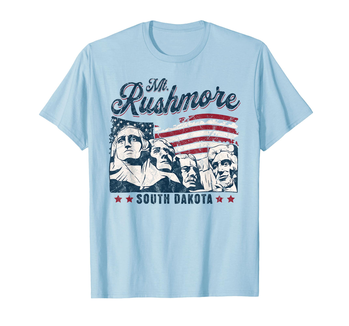 Mount Rushmore 4th of july Celebrating Usa flag mt Rushmore T-Shirt