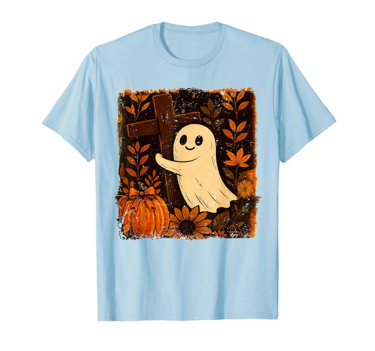 Fall Vibes Autumn Season Halloween Boo Ghost Fall-o-ween T-Shirt