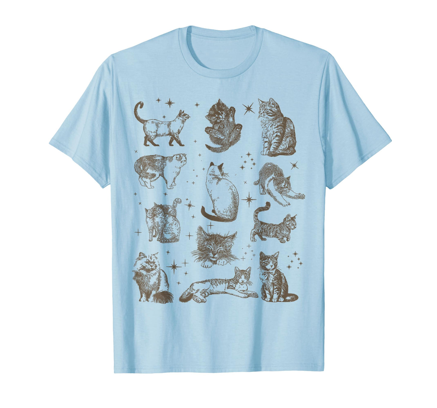 Vintage 90s Tattoo Retro Cats In Space T-Shirt