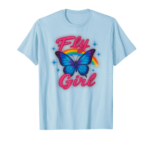 Airbrush Butterfly Y2k Vintage 2000s, Retro Nerd Aesthetic T-Shirt