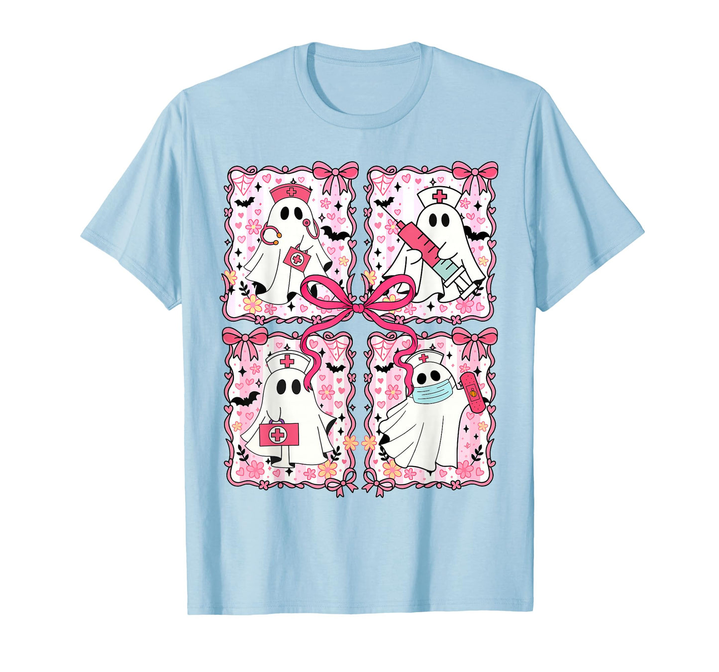 Halloween Vibes Spooky Season Nurse Boo Nursing Medical T-Shirt