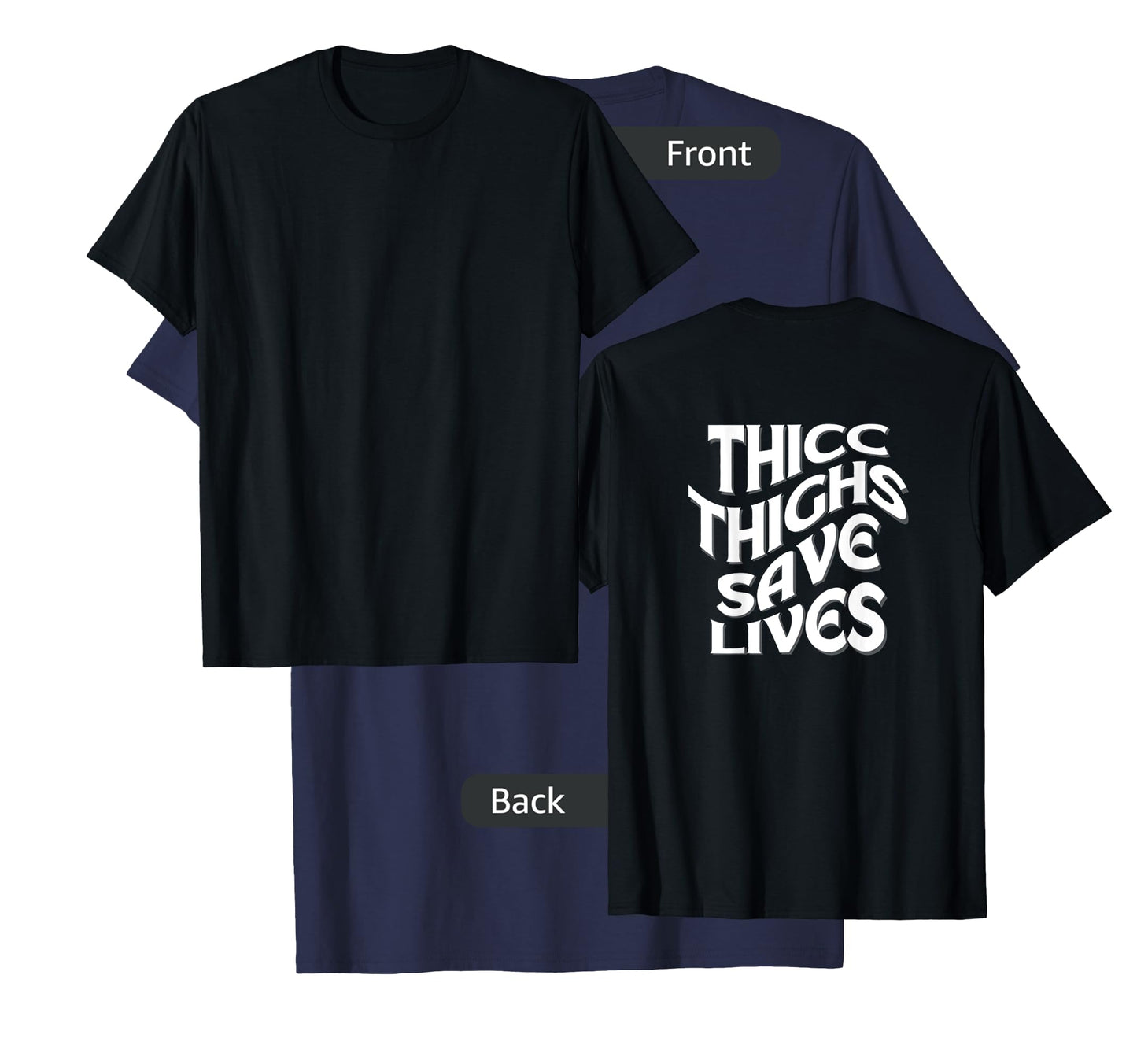 Funny 'THICC THIGHS SAVE LIVES' Gym Pump Cover for the Gym T-Shirt