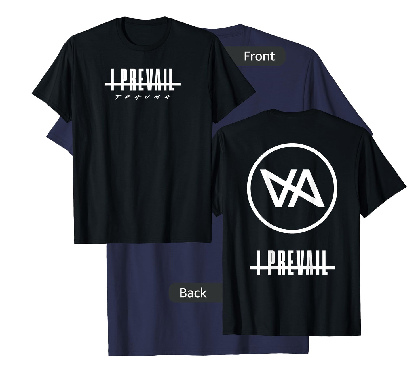 I Prevail Black Adult Men's Diagonal Modern Classic T-Shirt