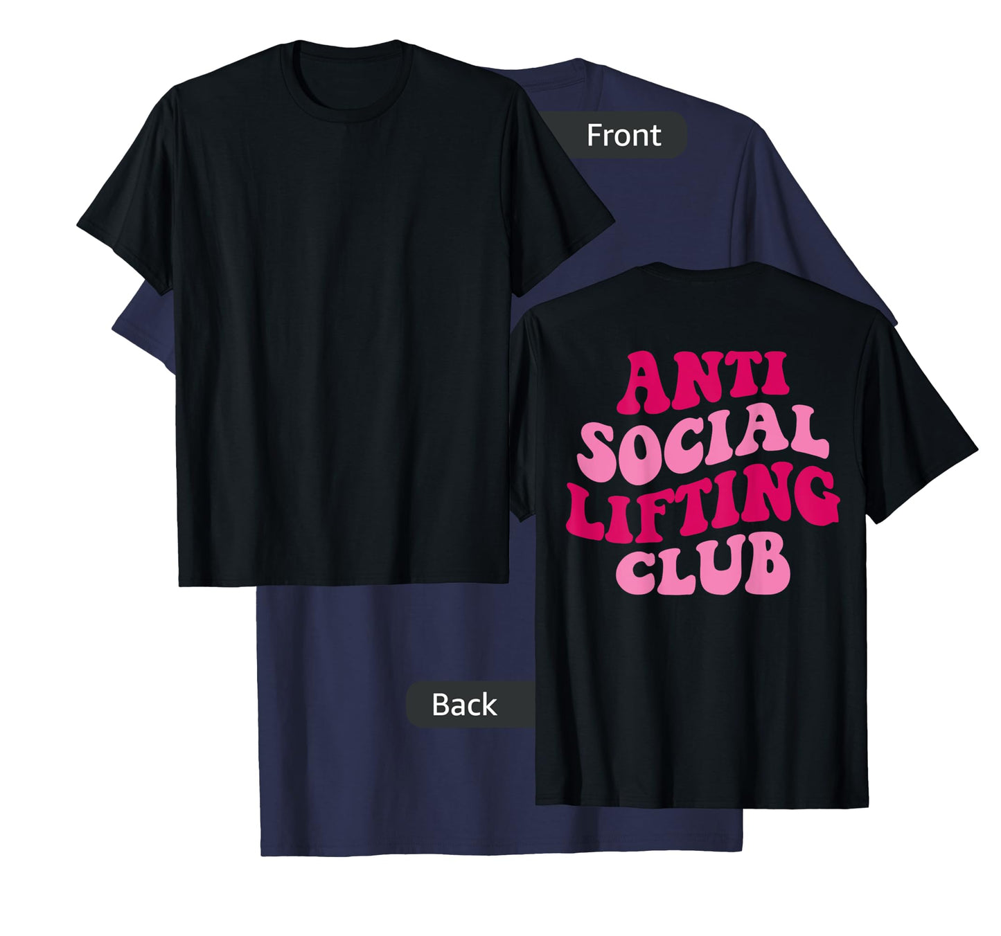 Anti Social Lifting Club Funny T-Shirt