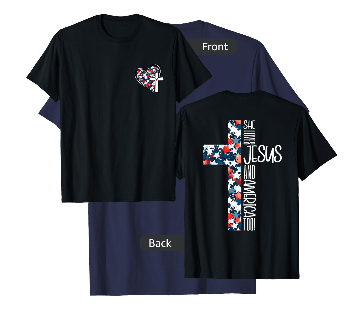 she loves jesus and america too T-Shirt