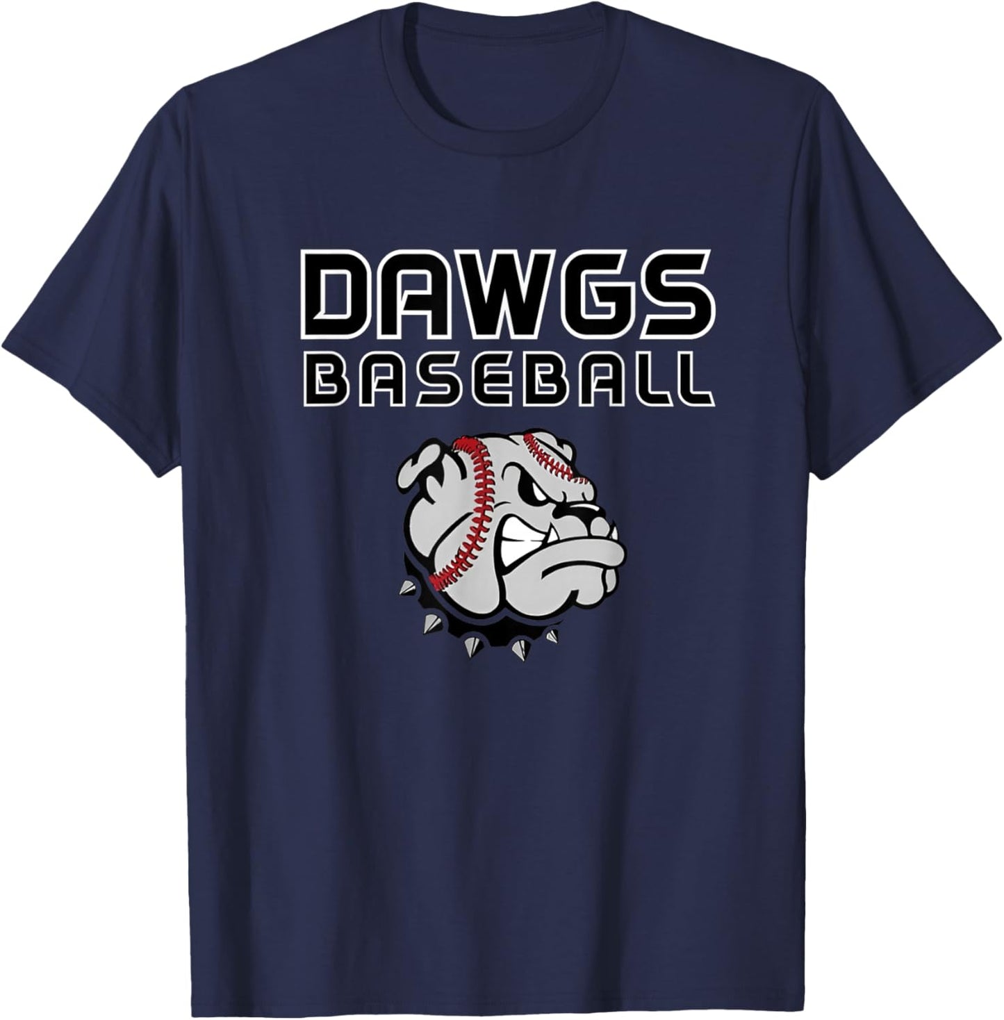 Dawgs Baseball Black T-Shirt - T-Shirt | Navy