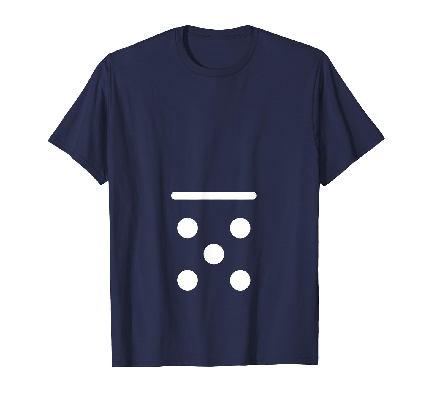 Domino Game 0 5 Dots Matching Halloween Group Costume T-Shirt