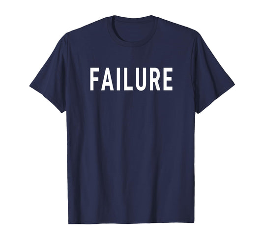 Failure Women's Classic Modern Black Crew Neck T-Shirt, Small, Short Sleeve, Relaxed Fit, Cotton, Sports, Failure T-Shirt