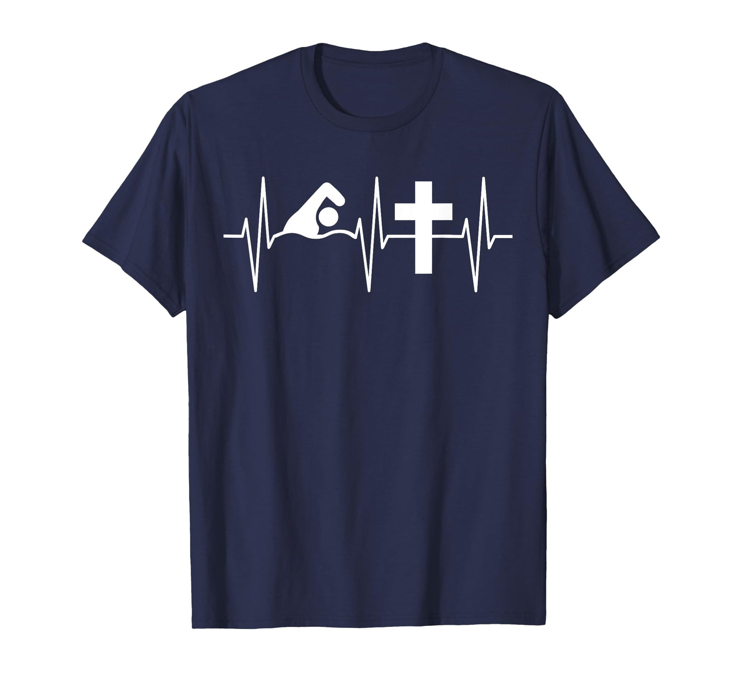 Christian Swimmer Shirt Religious Jesus Sport Swimming T-Shirt