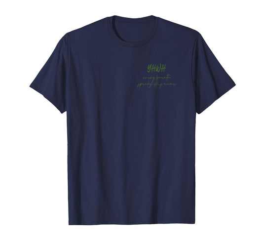YHWH Lungs Christian,Every Breath Speak His Name (Bow Sides) T-Shirt