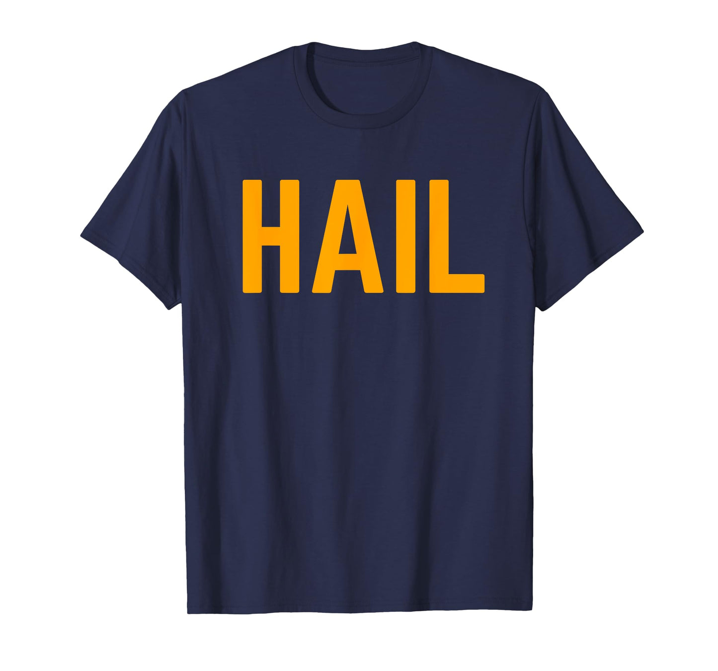 Burgundy Gold Football Hail T-Shirt