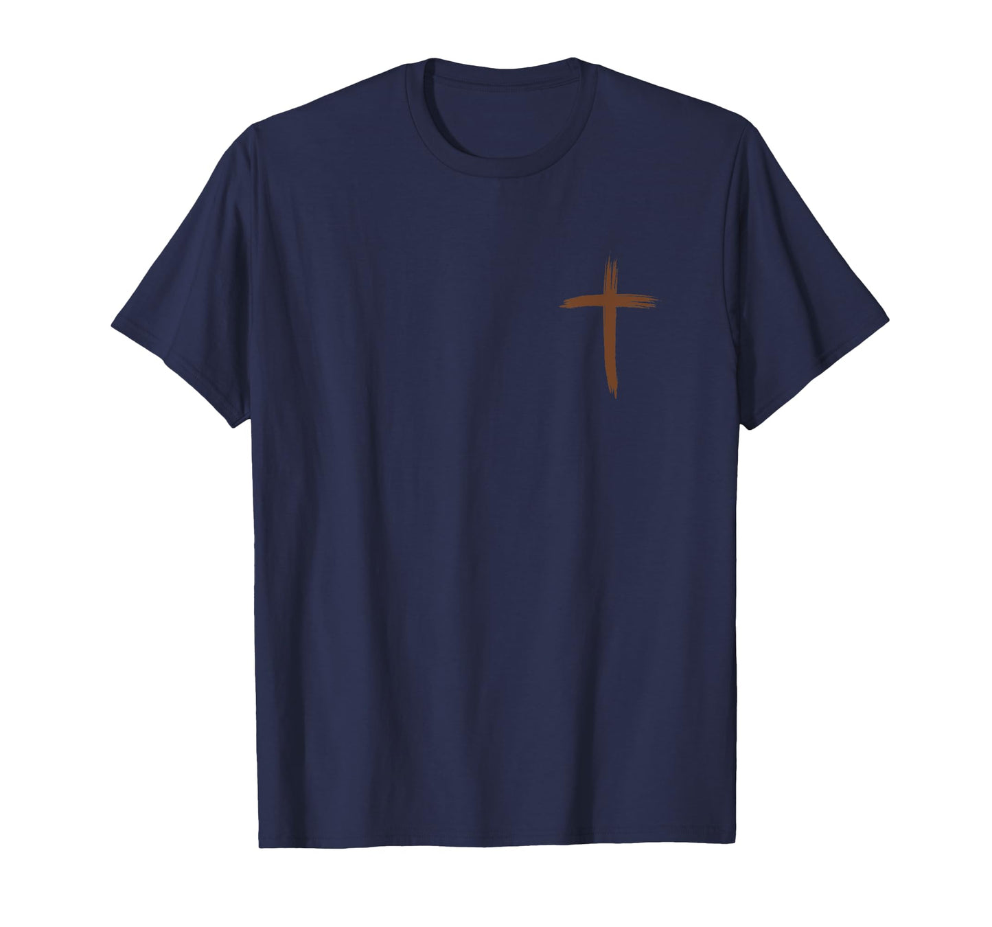 Fife Life Christian Jesus Distressed Cross Faith T-Shirt
