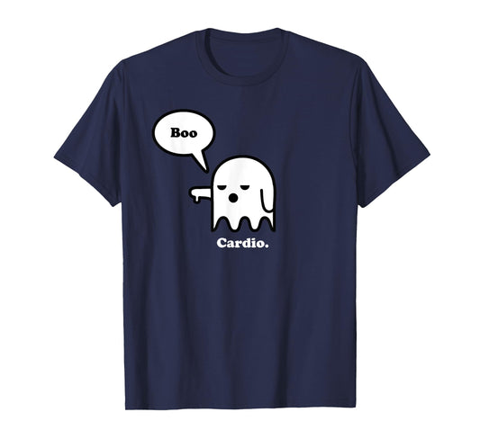 Hate Cardio, Halloween Ghost Boo, Funny Workout Gym Shirt T-Shirt