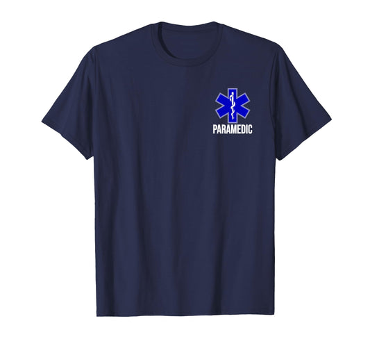 PARAMEDIC STAR OF LIFE EMT EMS AMBULANCE UNIFORM COSTUME TEE T-Shirt