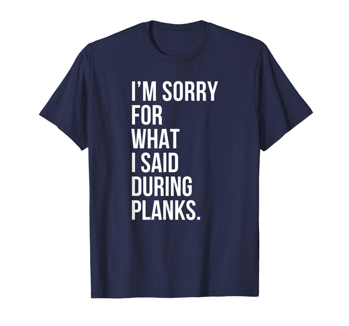 Planks Funny Planking Gym Fitness Workout T-Shirt